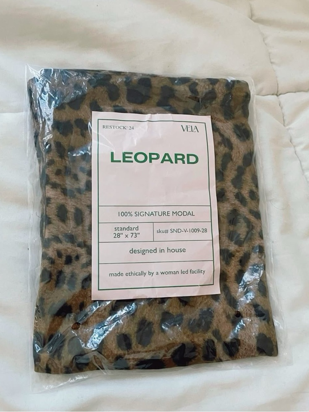 Vela leopard print hijab